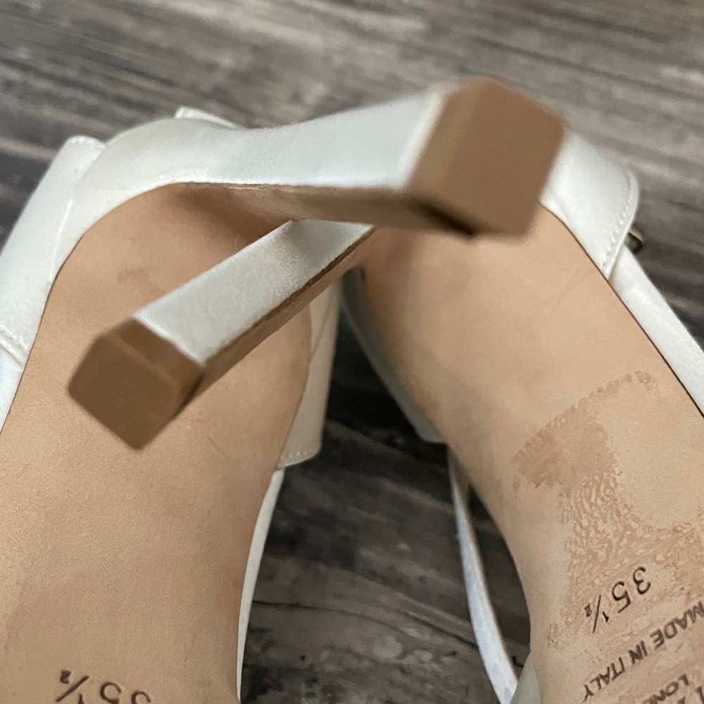 Jimmy Choo Cream Strappy Heels for Weddings - Picture 10 of 11